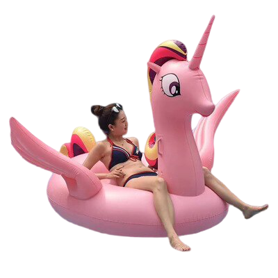 Bouée Géante <br> Licorne Rose