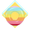 Image of Bouée Gonflable<br> Rond Arc-en-Ciel
