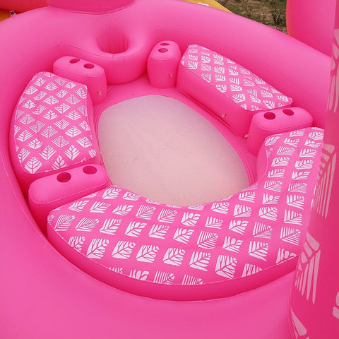 Bouée Gonflable<br> Flamant Rose (6 Personnes)